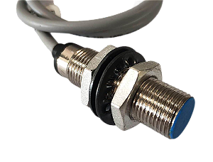 Sensor indutivo  negativo (NPN) - M12 - faceado - catraca (roleta) Wolpac - automação industrial