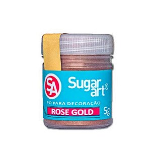 Pó para Decoração 5G Rose Gold Sugar Art