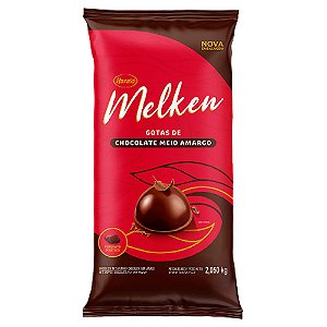 Chocolate Melken 2,05kg Gotas Meio Amargo Harald