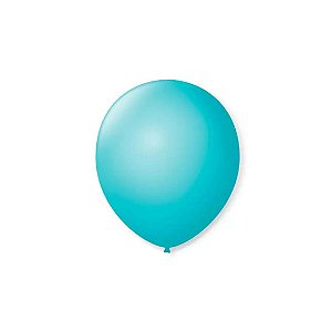 Balão 9 Liso Azul Baby | 50 Unidades