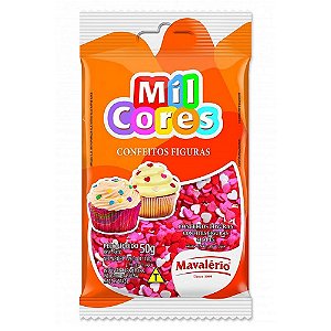 Confeito Figura Coração 50g - Mavalério