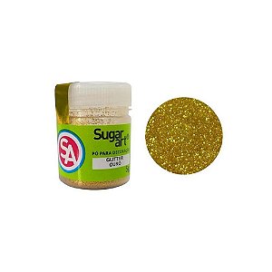 Gliter para Decoração Ouro 5G - Sugar Art