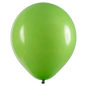 Balão 9 Liso Verde Lima | 50 Unidades