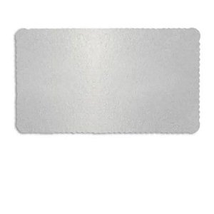Cakeboard Retangular Prata 35X20cm - Ultrafest
