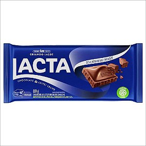 Chocolate Lacta 80gr Ao Leite