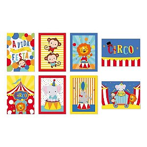 Cartaz Decorativo Circo 2 | 8 Unidades