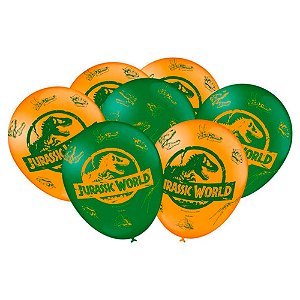 Balão 9 Jurassic Word | 25 Unidades