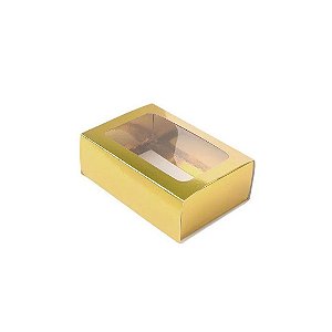 Caixa Gaveta com Visor Ouro | 12 Unidades