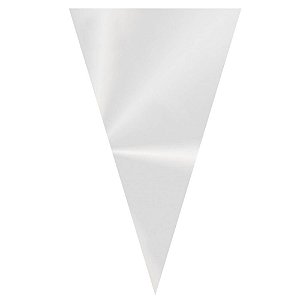 Saco Transparente Cone 18X30 Incolor Cromus | 50 Unidades