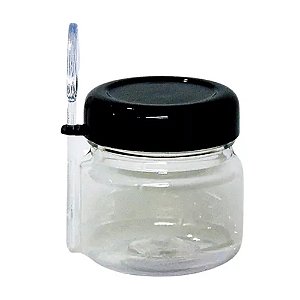 Pote Geleinha 40ml 10un com Tampa Preta e Colher