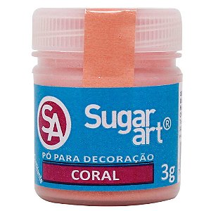 Pó para Decoração 3G Coral Sugar Art