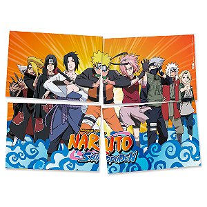 Painel 4 Lâminas Naruto