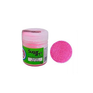 Glitter para Decoração 5G Neon Pink Sugar Art