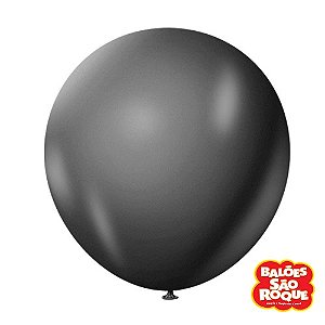 Balão 5 Metálico Chumbo | 25 Unidades
