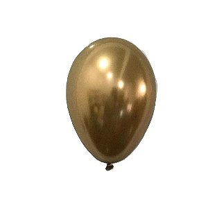 Balão 11 Metálico Dourado | 25 Unidades