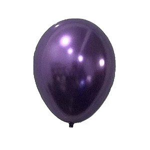Balão 11 Metálico Roxo | 25 Unidades
