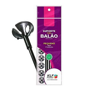 Kit Suporte 28cm com 10 Hastes Preto - KLF
