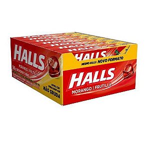 Drops Halls Morango | 21 Unidades