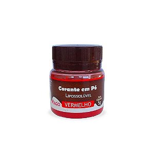 Corante Pó para Chocolate Vermelho 5g - Mago