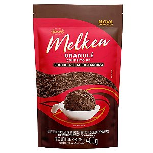 Chocolate Granulé Meio Amargo Melken 400g - Harald