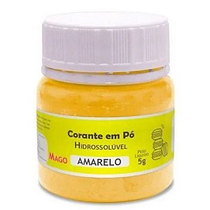 Corante Pó Hidrossolúvel Amarelo 5g - Mago
