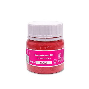 Corante Pó Hidrossolúvel Rosa 5g - Mago