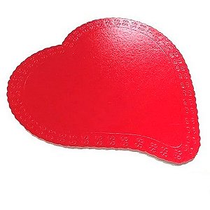 Cakeboard Coração Vermelho - Tamanho P