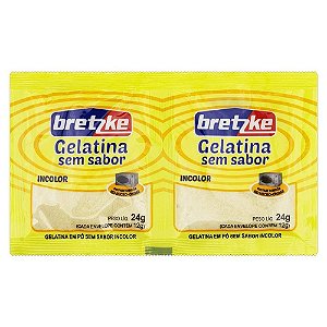 Gelatina em Pó Bretzke Sem Sabor 24G - Incolor