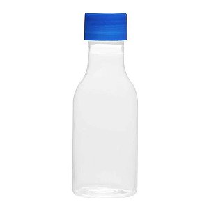 Garrafinha Pet 50ml Cristal com Tampa 10un Azul Bic