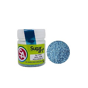 Glitter para Decoração 5G Neon Azul Sugar Art
