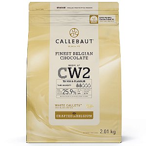 Chocolate Belga Callebaut Callets Branco CW2 - Moedas (25.9% de Cacau) - 2,01kg