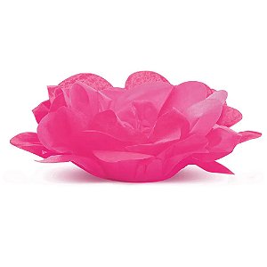 Forminha para Doce Roses Sem Folhas Pink | 40 Unidades