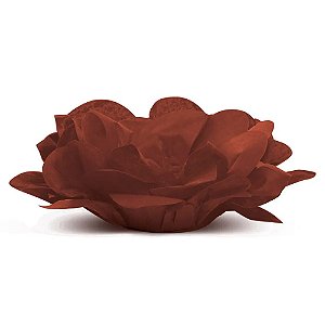 Forminha para Doce Roses Sem Folhas Marrom | 40 Unidades