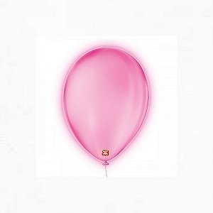 Balão 9 Neon Rosa | 25 Unidades