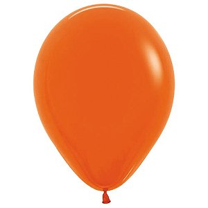 Balão Latex 5 Polegadas Fashion Laranja | 50 Unidades