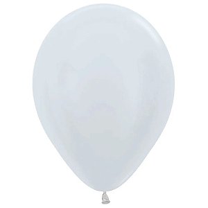 Balão Latex 5 Polegadas Satin Branco | 50 Unidades