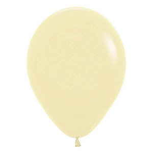 Balão Latex 11 Polegadas Pastel Amarelo | 50 Unidades