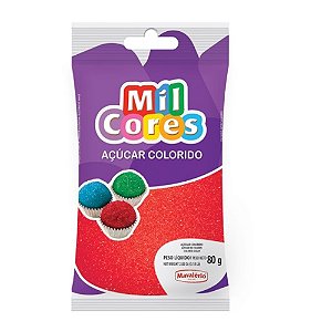 Açúcar Colorido Vermelho 80g - Mavalério