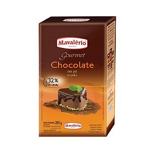 Chocolate Pó 32% Cacau 200G Mavalério