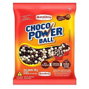 Cereal Chocolate Power Ball Mini 80G Leite/Branco