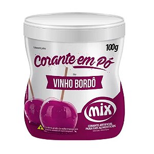 Corante Pó Vinho Bordô 100g - Mix