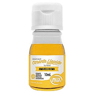 Corante Líquido Amarelo Gema 10ml Mix