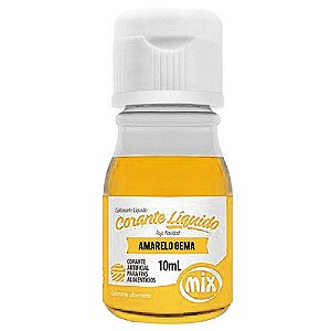 Corante Líquido Amarelo Gema 10ml - Mix
