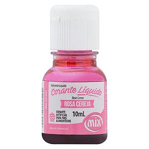 Corante Líquido Rosa Cereja 10ml - Mix