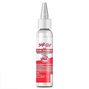 Corante Soft Gel Vermelho Morango 25g - Mix