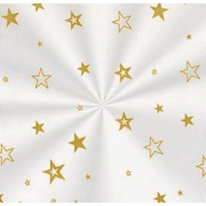 Saco Transparente 11X20 Estrela Ouro | 50 Unidades