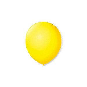 Balão 9 Liso Amarelo Citrino | 50 Unidades