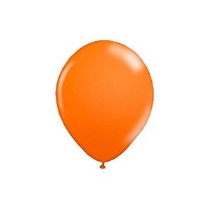 Balão 9 Liso Laranja Mandarim | 50 Unidades