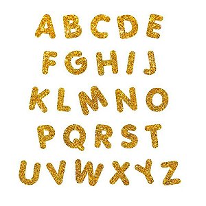 Letra EVA Dourado B - Fábrica de Letras
