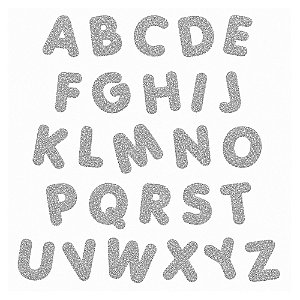 Letra EVA Prata C - Fábrica de Letras